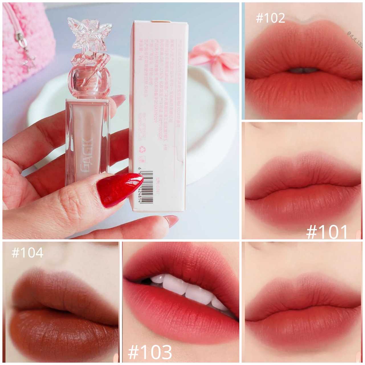 رژ لب مایع پرنسسی فرشته Gagk — ژلی سبک و طراحی فرشته