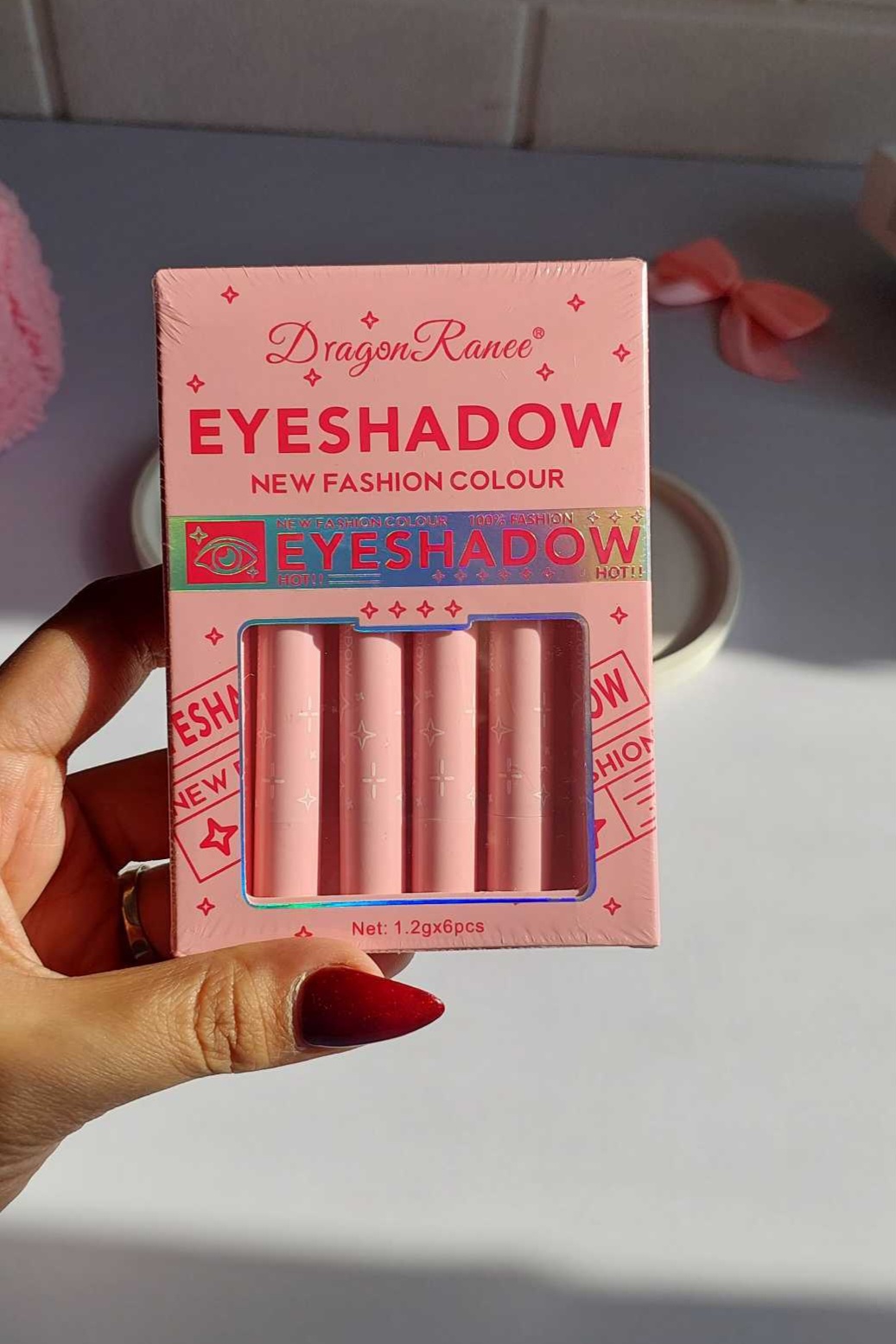 سایه استیکی دراگون رانی با دو رنگ در هر استیک، مات و شاین، بافت کرمی نرم و ماندگار 🐉💖